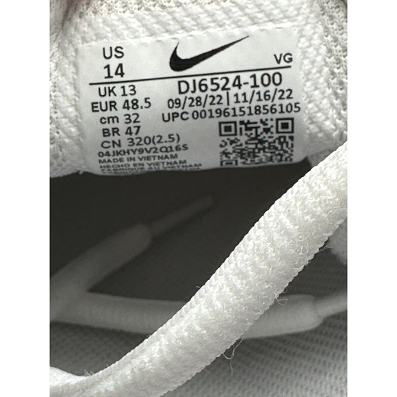 Nike Alpha Huarache Keystone White Baseball Cleats DJ6525-100 Men Sz 14 NWT - Picture 9 of 9